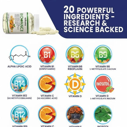 BIOVANCE – Nerve Support & Energy Boost | 30 Capsules