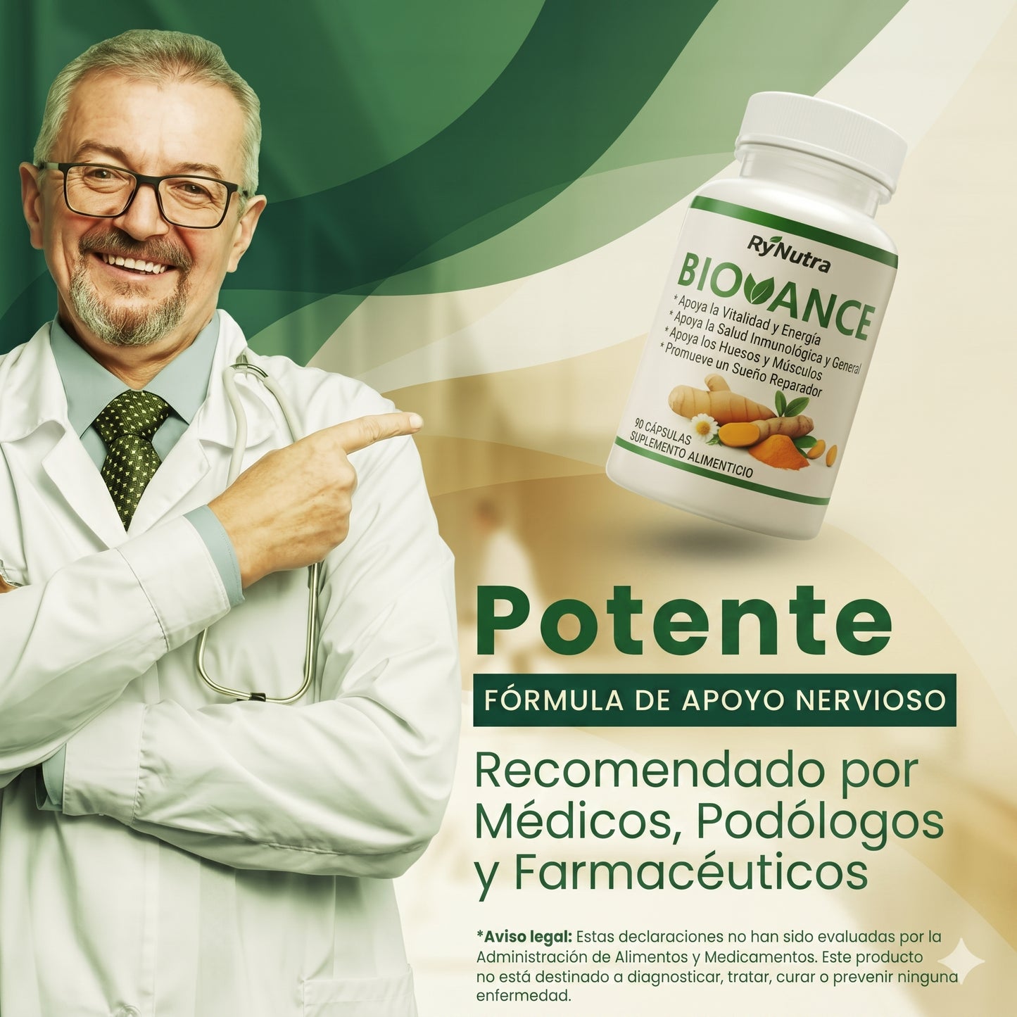 BIOVANCE – Fórmula 6 en 1 para Nervios y Neuropatía | 30 Cápsulas